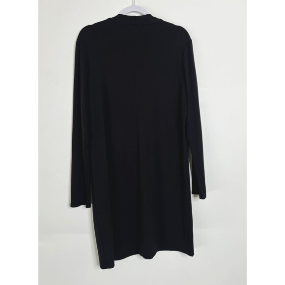 Modern Citizen Dress Womens Large Black V-Neck Midi Shift - Picture 4 of 12